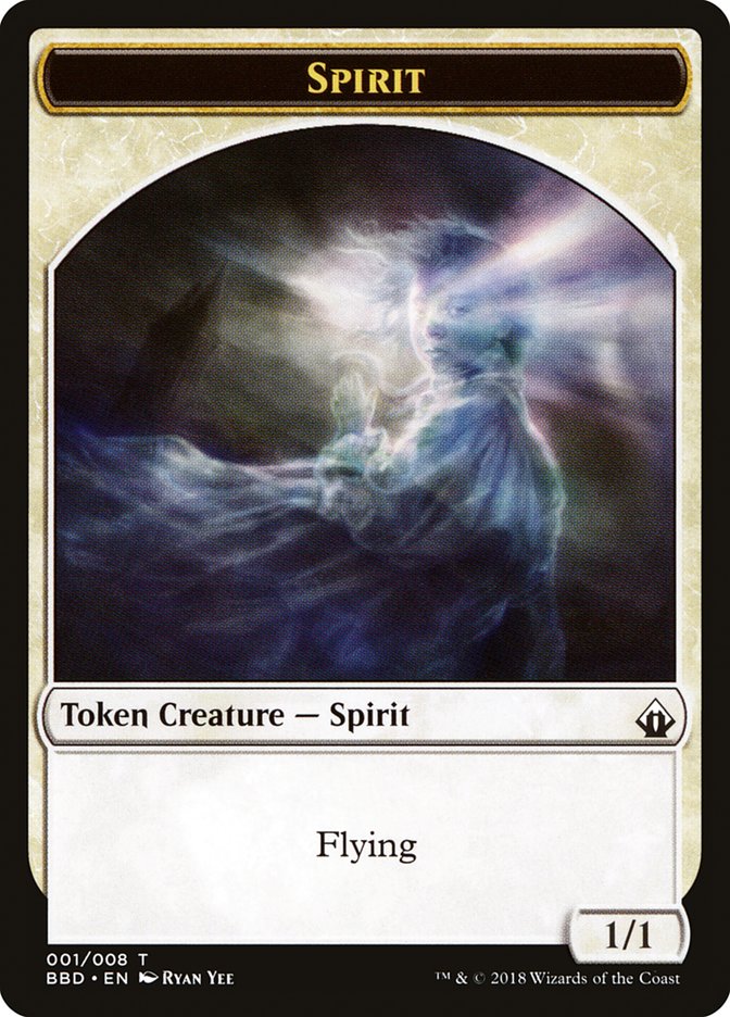 Spirit Token [Battlebond Tokens] | GrognardGamesBatavia