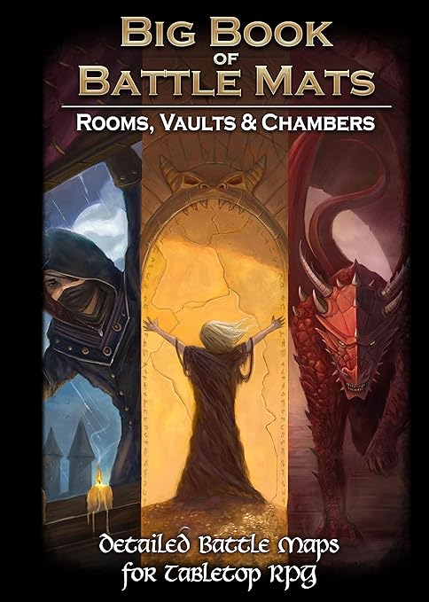 Big Book of Battle Mats Rooms Vaults & Chambers | GrognardGamesBatavia