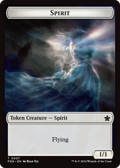 Spirit // Cat (0001) Doubled-Sided Token [Foundations Tokens] | GrognardGamesBatavia