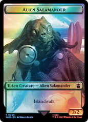 Alien // Alien Salamander Double-Sided Token (Surge Foil) [Doctor Who Tokens] | GrognardGamesBatavia