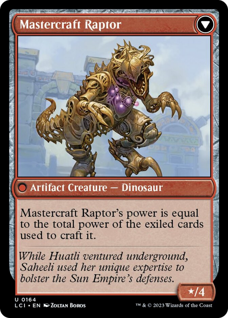 Saheeli's Lattice // Mastercraft Raptor [The Lost Caverns of Ixalan] | GrognardGamesBatavia