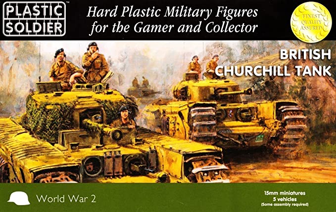 Plastic Soldier 15mm Scale WW2: British Churchill Tank | GrognardGamesBatavia