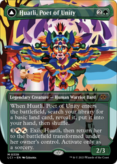 Huatli, Poet of Unity // Roar of the Fifth People (Borderless) [The Lost Caverns of Ixalan] | GrognardGamesBatavia