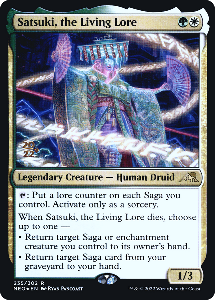 Satsuki, the Living Lore [Kamigawa: Neon Dynasty Prerelease Promos] | GrognardGamesBatavia