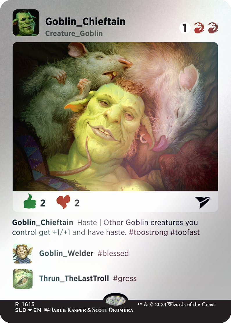 Goblin Chieftain (Rainbow Foil) [Secret Lair Drop Series] | GrognardGamesBatavia