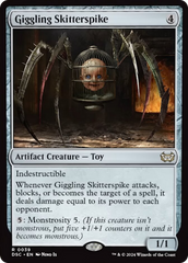 Giggling Skitterspike (Extended Art) [Duskmourn: House of Horror Commander] | GrognardGamesBatavia