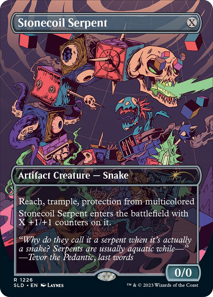 Stonecoil Serpent (Borderless) [Secret Lair Drop Series] | GrognardGamesBatavia