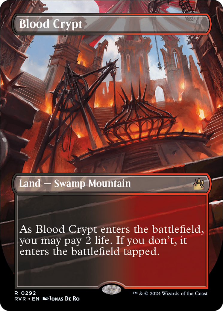 Blood Crypt (Borderless) [Ravnica Remastered] | GrognardGamesBatavia