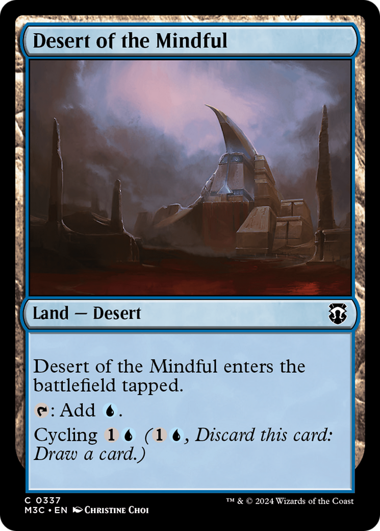 Desert of the Mindful (Ripple Foil) [Modern Horizons 3 Commander] | GrognardGamesBatavia