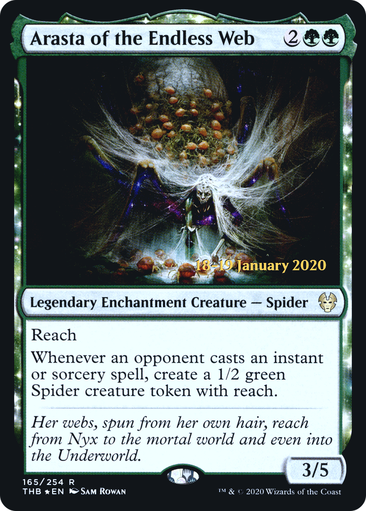 Arasta of the Endless Web [Theros Beyond Death Prerelease Promos] | GrognardGamesBatavia