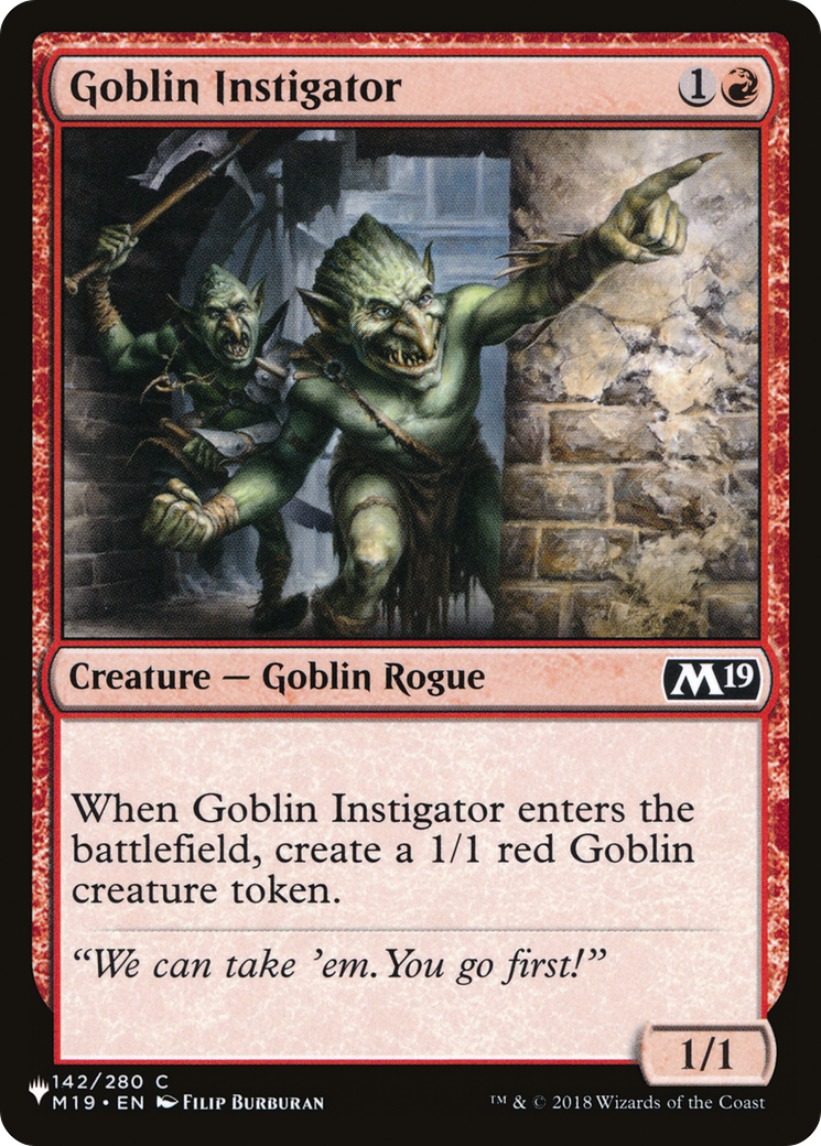 Goblin Instigator [The List Reprints] | GrognardGamesBatavia