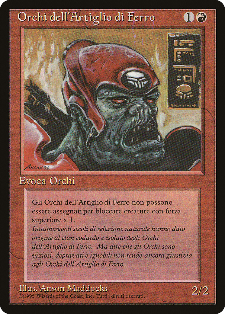 Ironclaw Orcs (Italian) - "Orchi dell'Artiglio di Ferro" [Rinascimento] | GrognardGamesBatavia