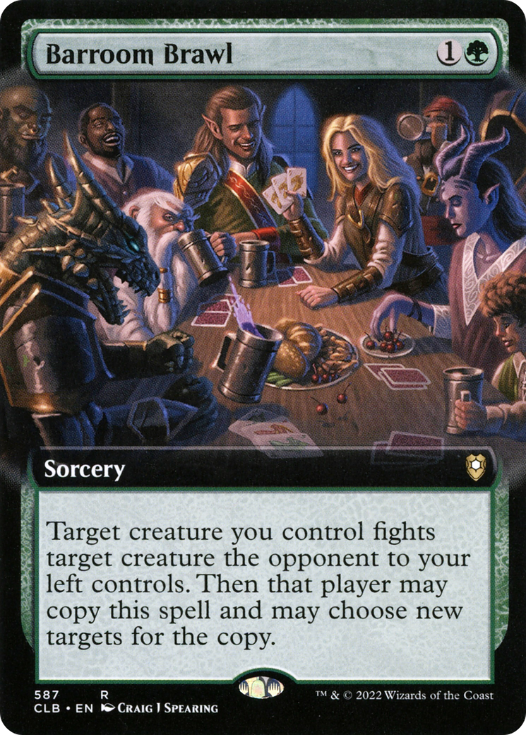 Barroom Brawl (Extended Art) [Commander Legends: Battle for Baldur's Gate] | GrognardGamesBatavia