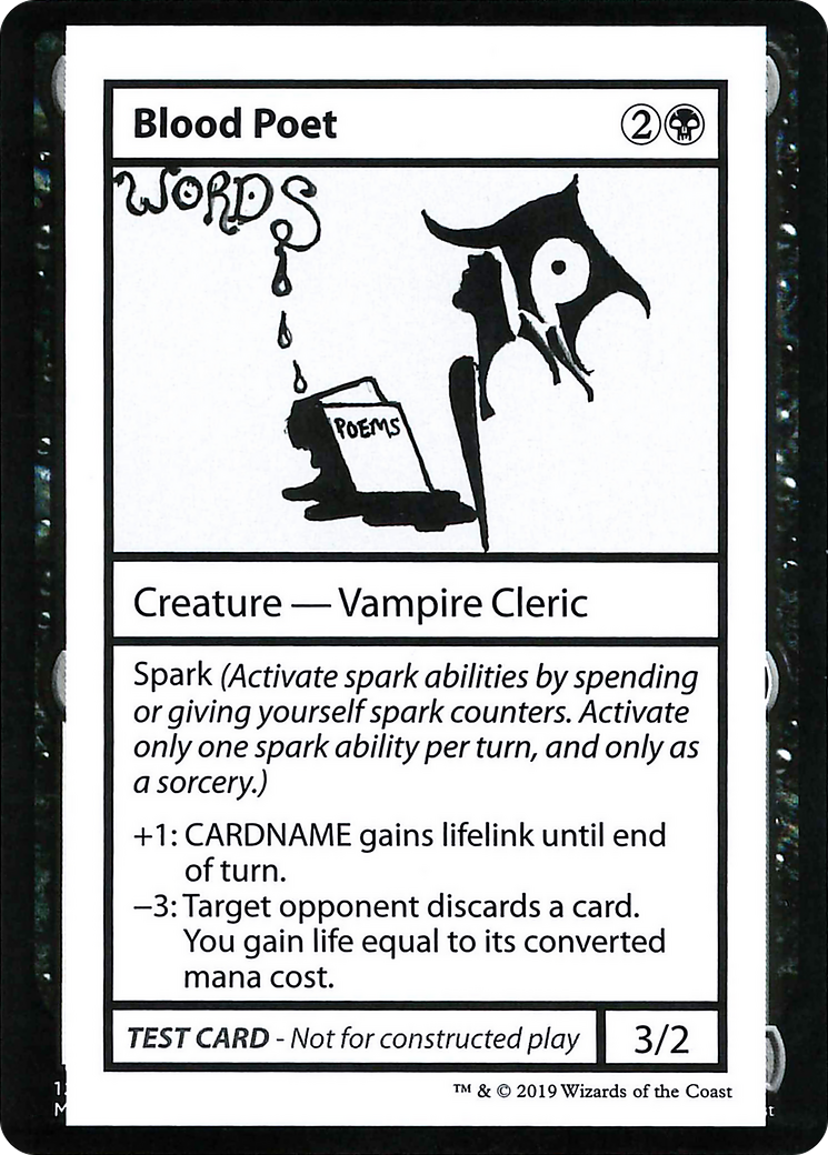 Blood Poet (2021 Edition) [Mystery Booster Playtest Cards] | GrognardGamesBatavia