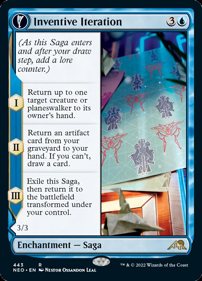 Inventive Iteration // Living Breakthrough (Extended Art) [Kamigawa: Neon Dynasty] | GrognardGamesBatavia