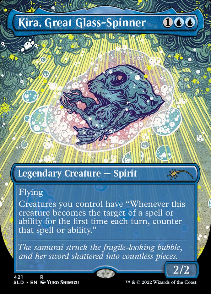 Kira, Great Glass-Spinner (Borderless) [Secret Lair Drop Series] | GrognardGamesBatavia