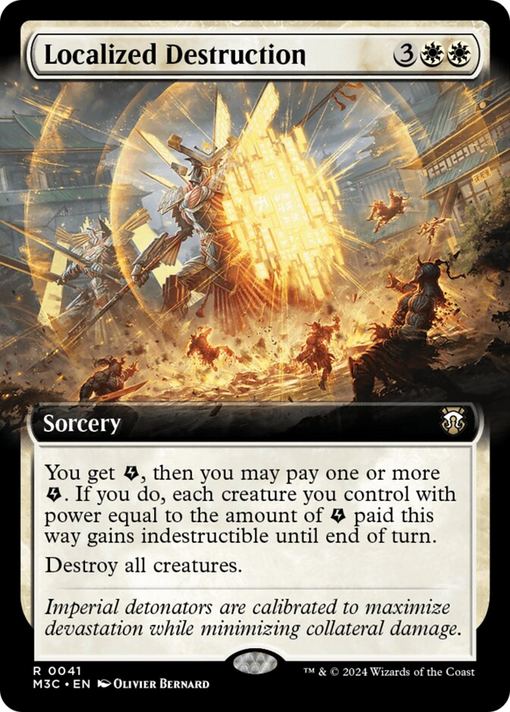 Localized Destruction (Extended Art) (Ripple Foil) [Modern Horizons 3 Commander] | GrognardGamesBatavia