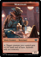 Mercenary // Construct Double-Sided Token [Outlaws of Thunder Junction Tokens] | GrognardGamesBatavia