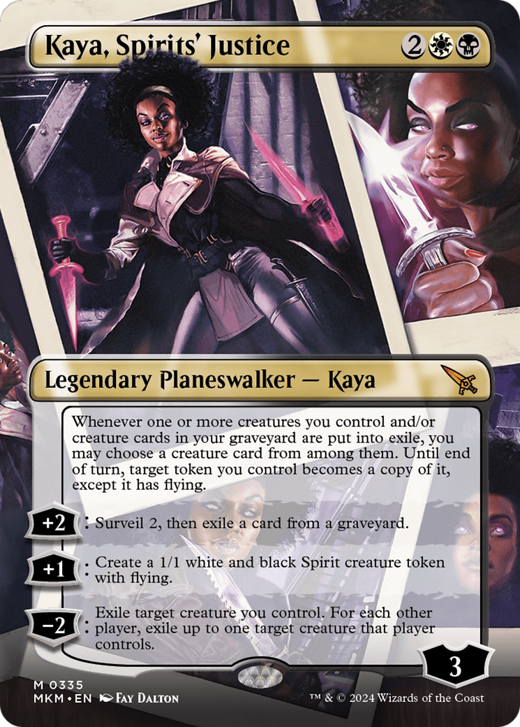 Kaya, Spirits' Justice (Borderless) [Murders at Karlov Manor] | GrognardGamesBatavia