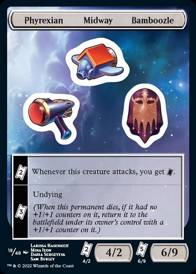 Phyrexian Midway Bamboozle [Unfinity Stickers] | GrognardGamesBatavia