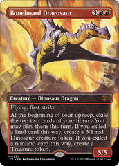 Bonehoard Dracosaur (Borderless) [The Lost Caverns of Ixalan] | GrognardGamesBatavia