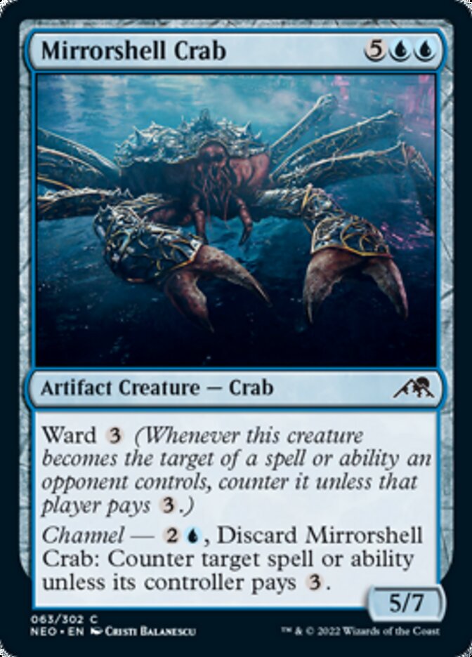 Mirrorshell Crab [Kamigawa: Neon Dynasty] | GrognardGamesBatavia