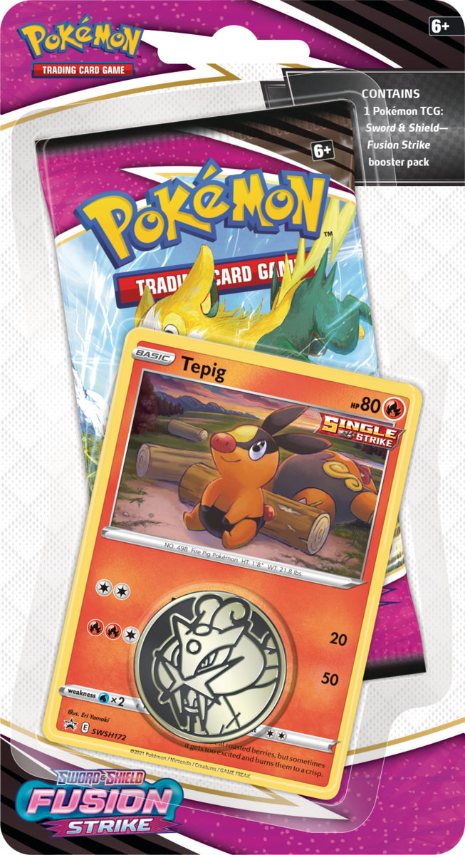 Sword & Shield: Fusion Strike - Single Pack Blister (Tepig) | GrognardGamesBatavia