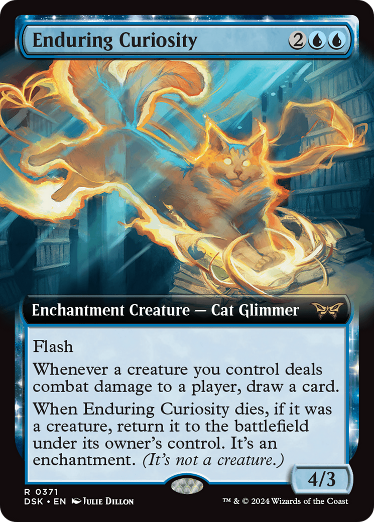 Enduring Curiosity (Extended Art) [Duskmourn: House of Horror] | GrognardGamesBatavia