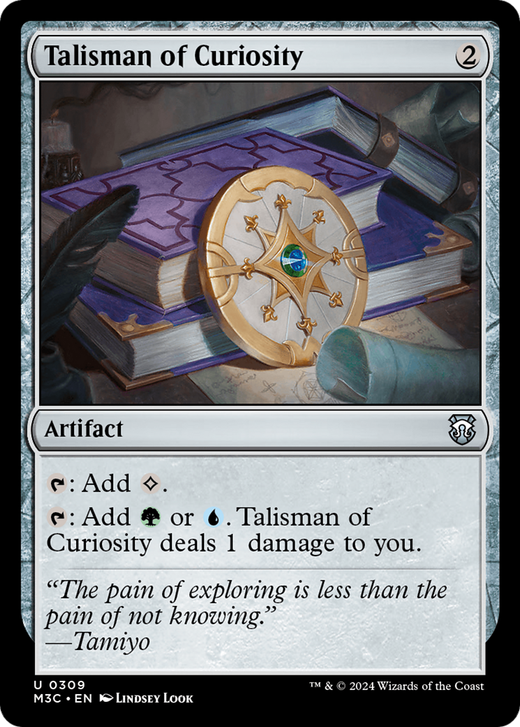 Talisman of Curiosity (Ripple Foil) [Modern Horizons 3 Commander] | GrognardGamesBatavia