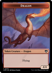 Dragon // Kor Ally Double-Sided Token [Commander Masters Tokens] | GrognardGamesBatavia