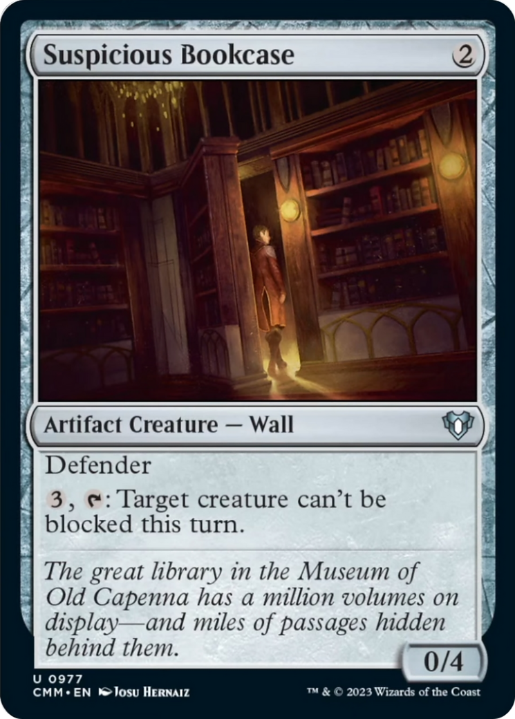 Suspicious Bookcase [Commander Masters] | GrognardGamesBatavia