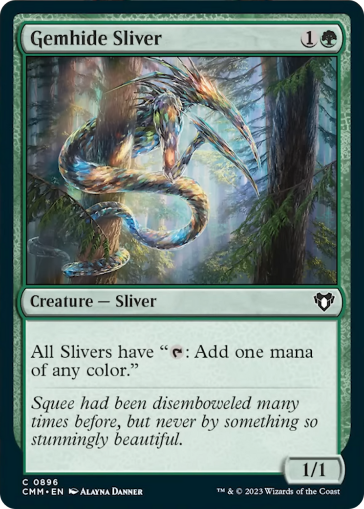 Gemhide Sliver [Commander Masters] | GrognardGamesBatavia