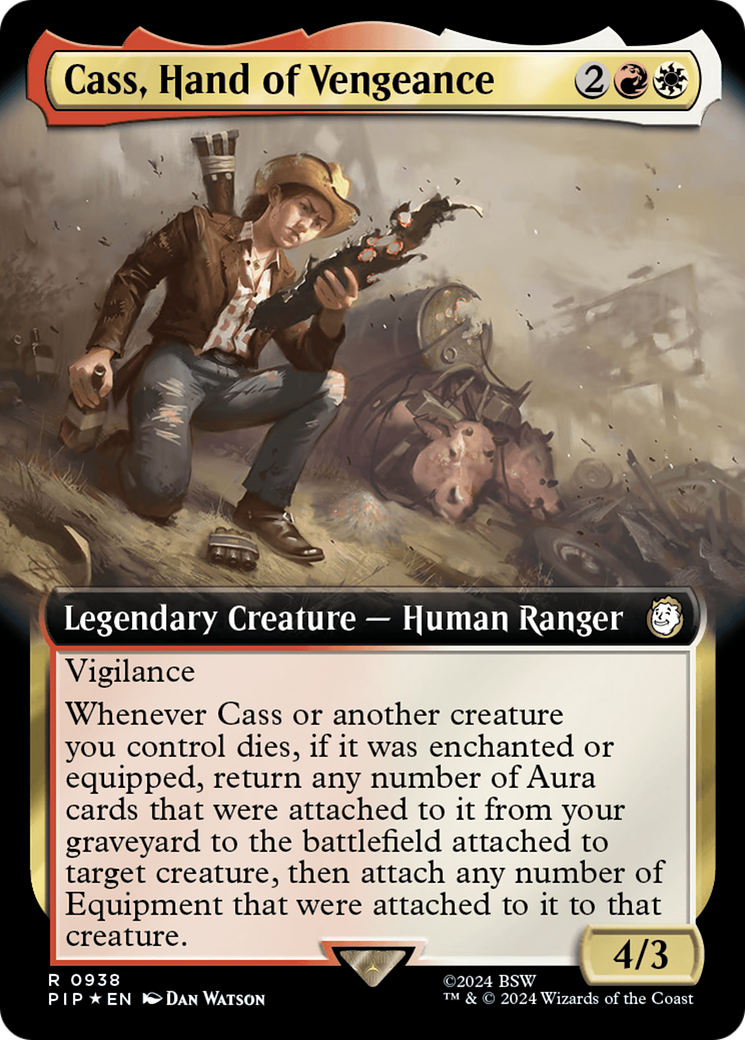 Cass, Hand of Vengeance (Extended Art) (Surge Foil) [Fallout] | GrognardGamesBatavia