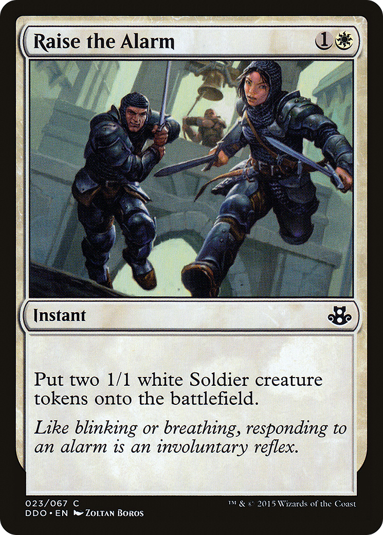 Raise the Alarm [Duel Decks: Elspeth vs. Kiora] | GrognardGamesBatavia