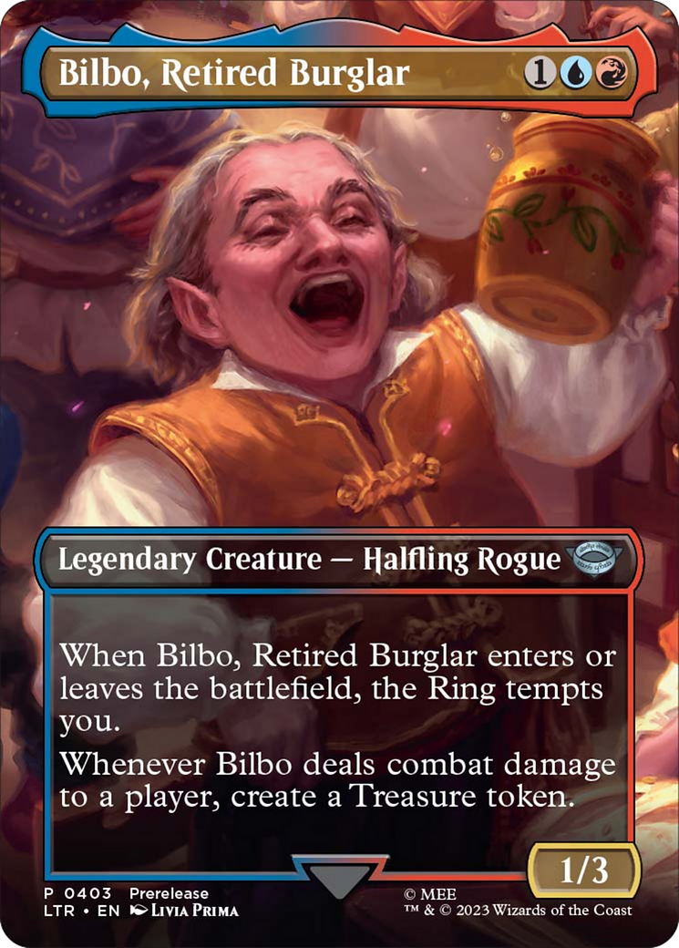 Bilbo, Retired Burglar (Borderless Alternate Art) [The Lord of the Rings: Tales of Middle-Earth] | GrognardGamesBatavia