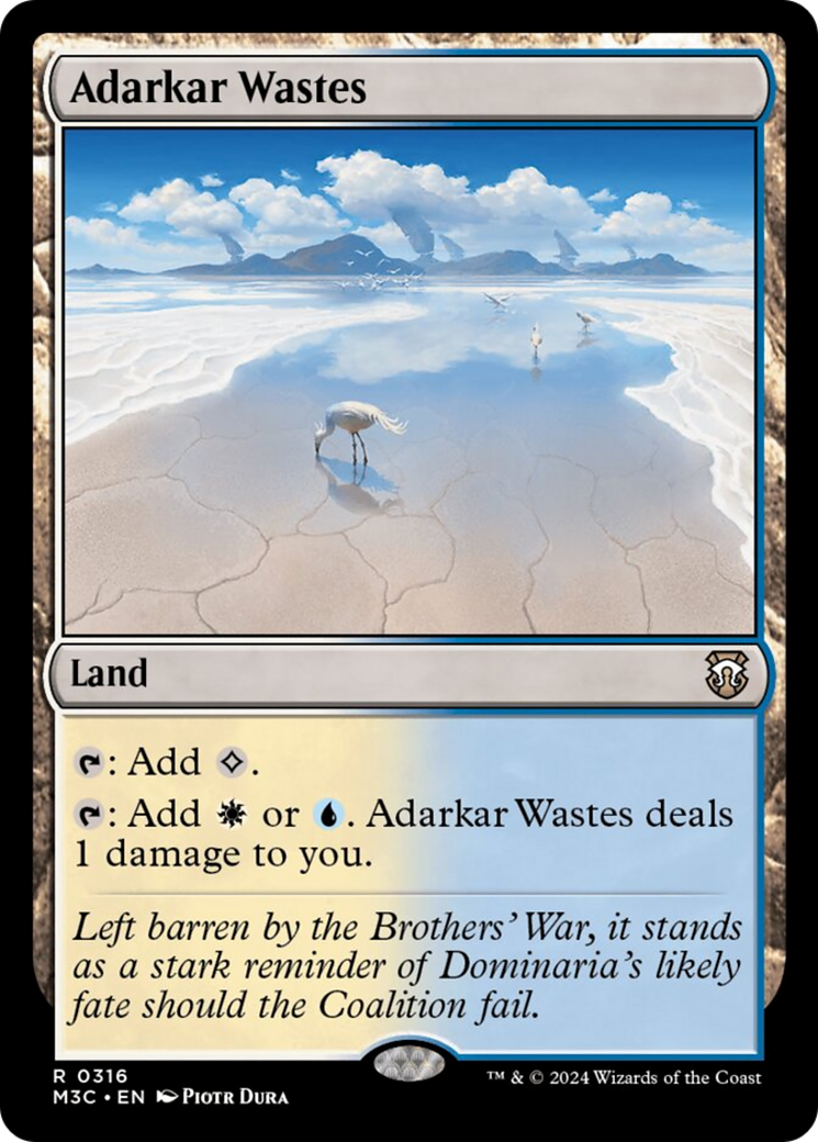 Adarkar Wastes (Ripple Foil) [Modern Horizons 3 Commander] | GrognardGamesBatavia