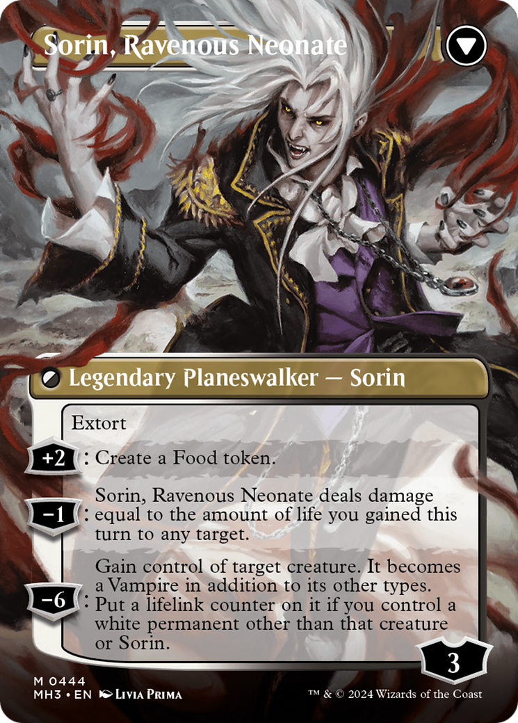 Sorin of House Markov // Sorin, Ravenous Neonate (Borderless) [Modern Horizons 3] | GrognardGamesBatavia