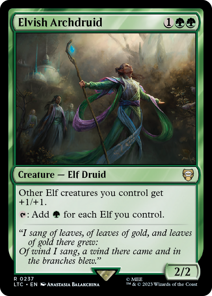 Elvish Archdruid [The Lord of the Rings: Tales of Middle-Earth Commander] | GrognardGamesBatavia