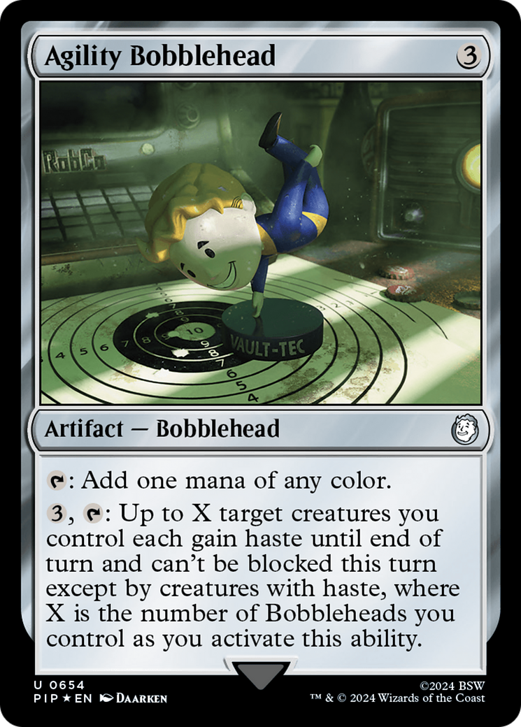 Agility Bobblehead (Surge Foil) [Fallout] | GrognardGamesBatavia