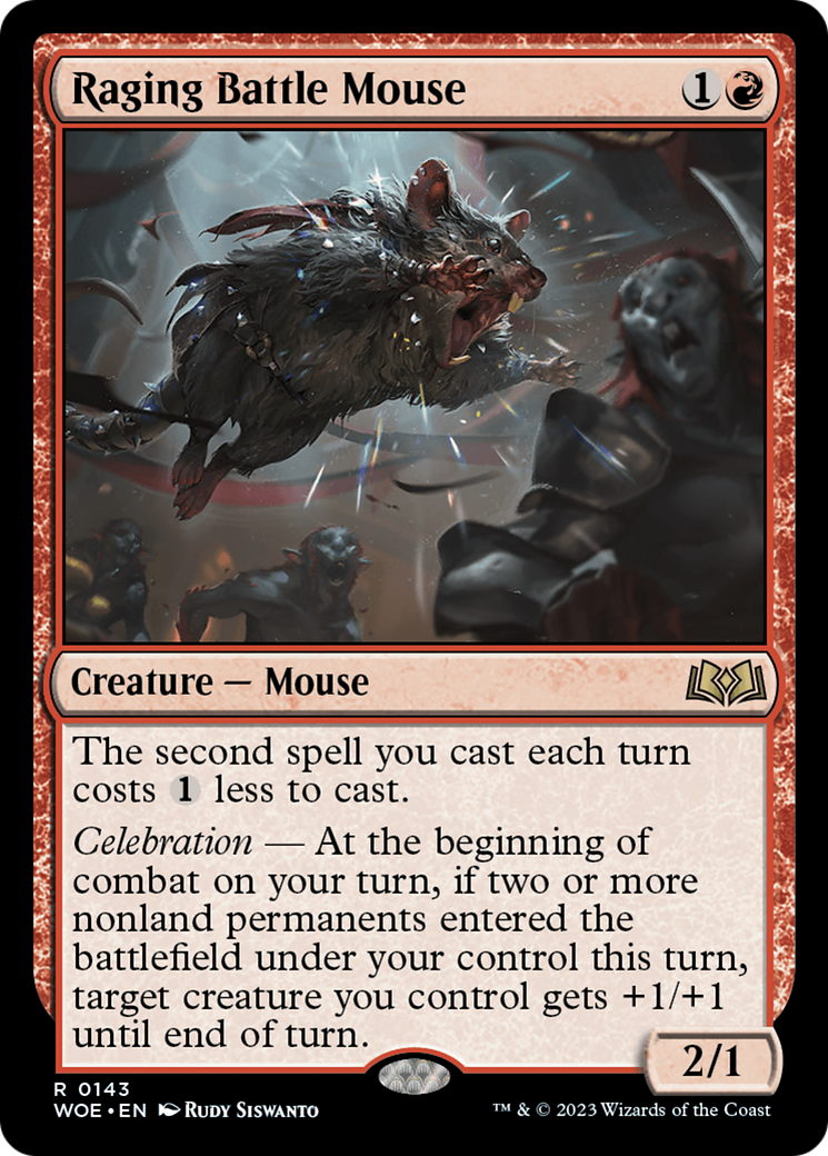 Raging Battle Mouse [Wilds of Eldraine] | GrognardGamesBatavia