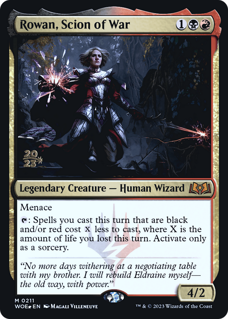 Rowan, Scion of War [Wilds of Eldraine Prerelease Promos] | GrognardGamesBatavia