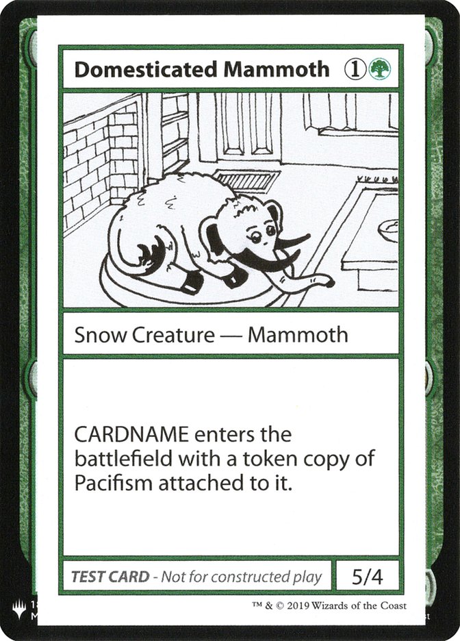 Domesticated Mammoth [Mystery Booster Playtest Cards] | GrognardGamesBatavia