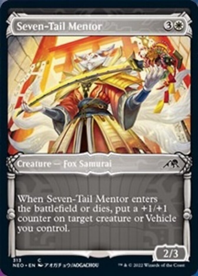 Seven-Tail Mentor (Showcase Samurai) [Kamigawa: Neon Dynasty] | GrognardGamesBatavia