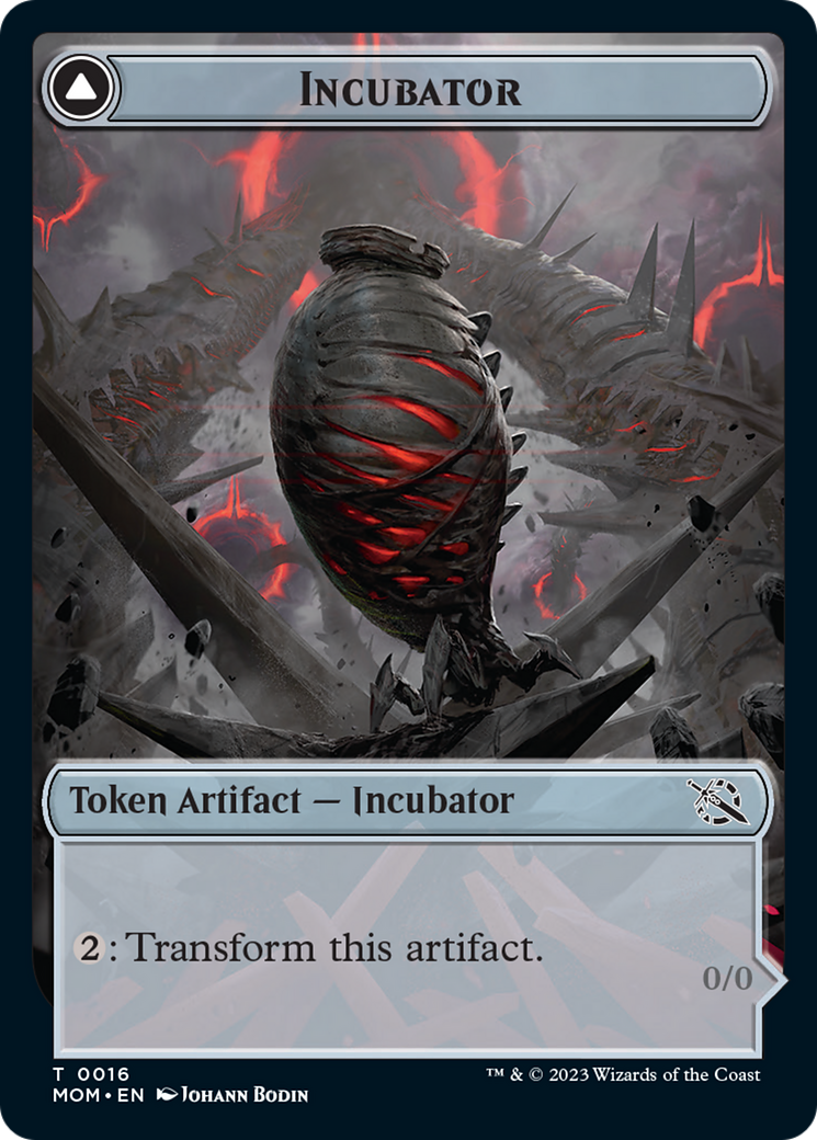 Incubator // Phyrexian (16) Double-Sided Token [March of the Machine Tokens] | GrognardGamesBatavia