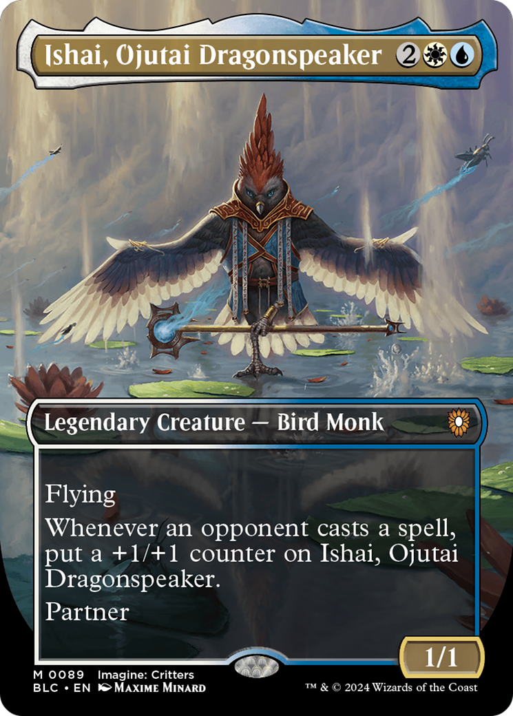 Ishai, Ojutai Dragonspeaker (Borderless) [Bloomburrow Commander] | GrognardGamesBatavia