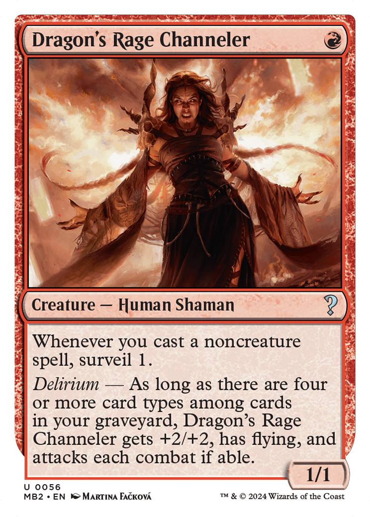 Dragon's Rage Channeler (White Border) [Mystery Booster 2] | GrognardGamesBatavia