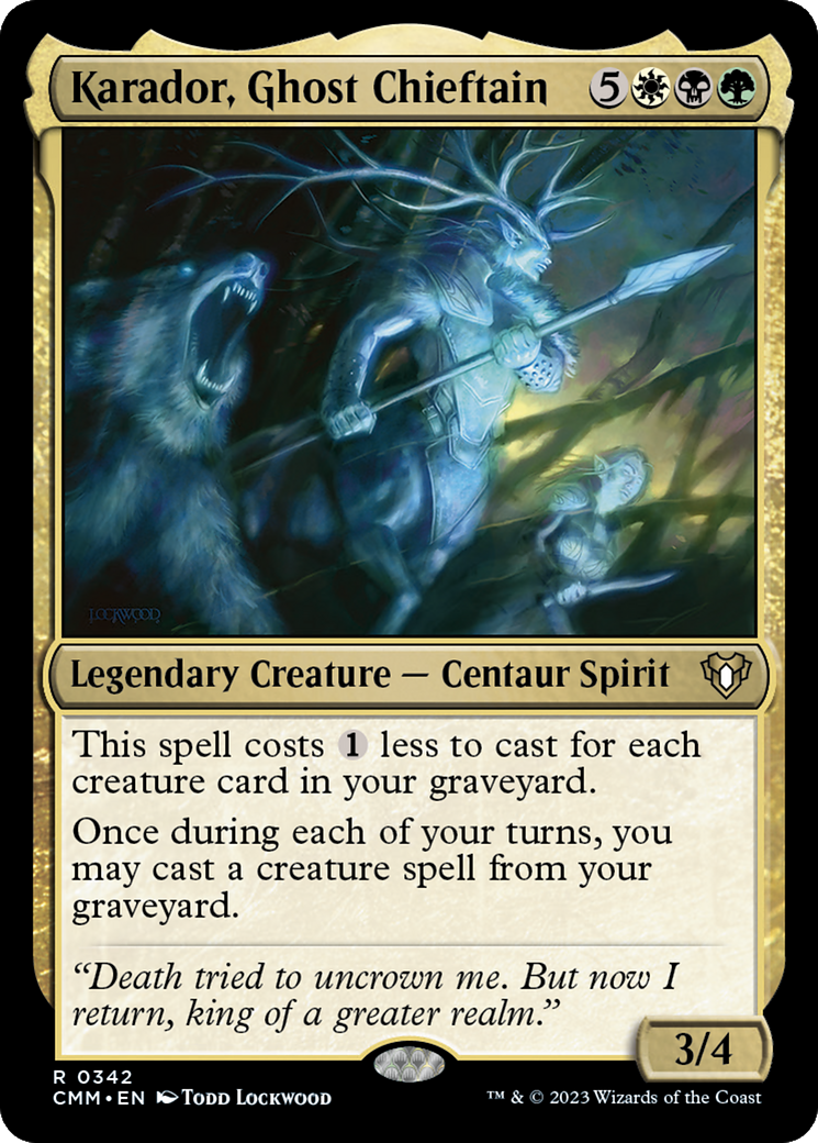 Karador, Ghost Chieftain [Commander Masters] | GrognardGamesBatavia