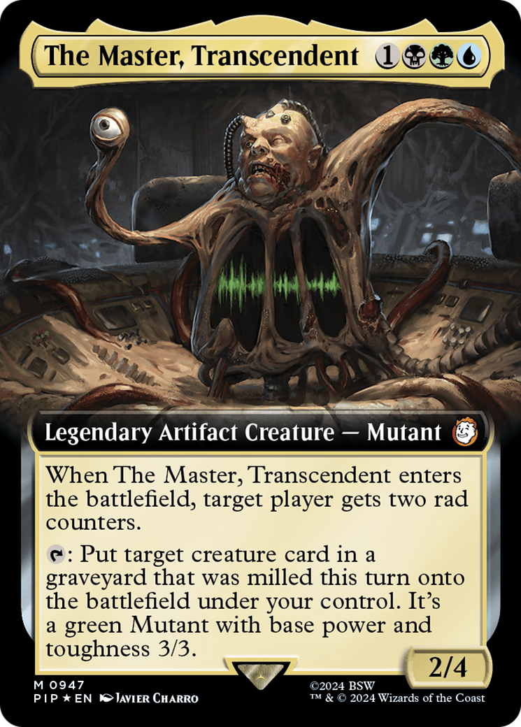 The Master, Transcendent (Extended Art) (Surge Foil) [Fallout] | GrognardGamesBatavia