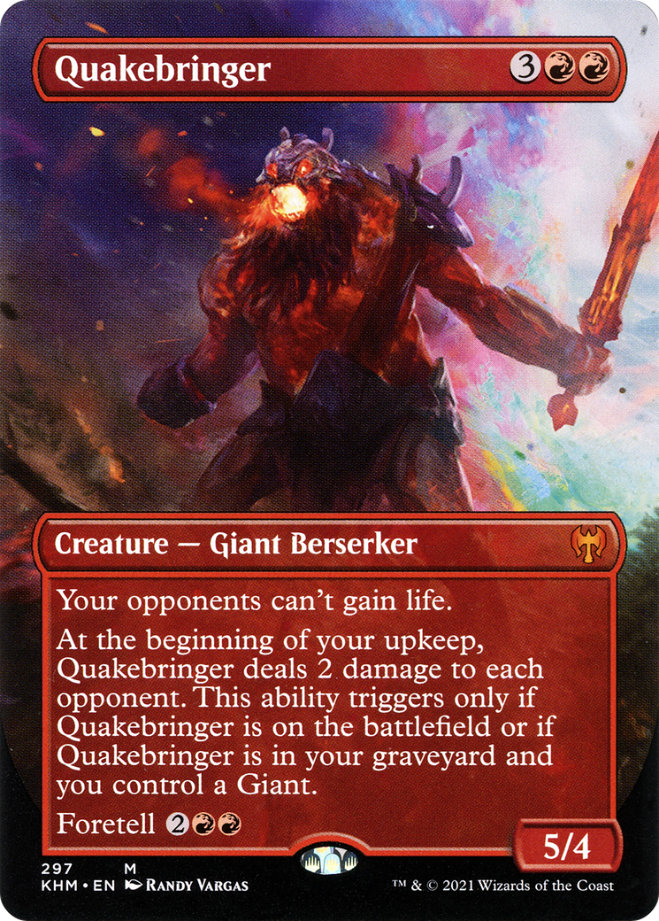 Quakebringer (Borderless Alternate Art) [Kaldheim] | GrognardGamesBatavia