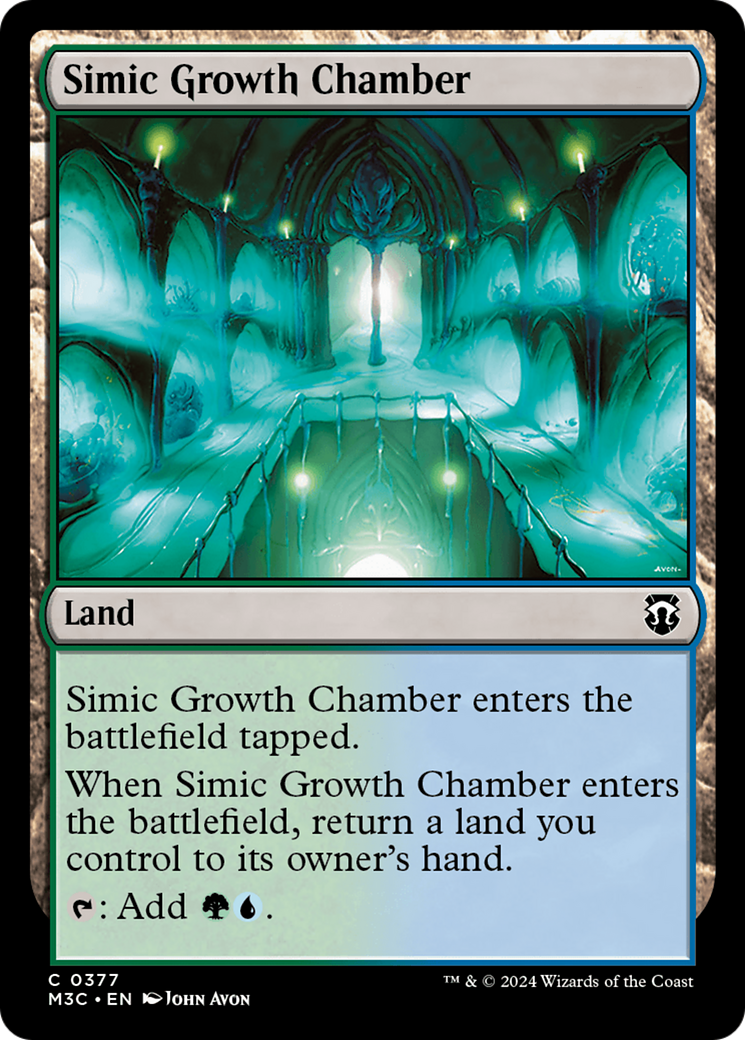 Simic Growth Chamber (Ripple Foil) [Modern Horizons 3 Commander] | GrognardGamesBatavia